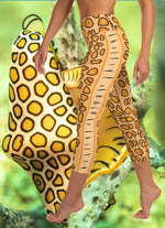 Custom Cobrand Flamingo Tongue Snail Yoga Capri Leggings