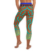 Custom Cobrand Green Madarin Yoga Capri Leggings