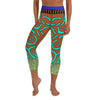 Custom Cobrand Green Madarin Yoga Capri Leggings