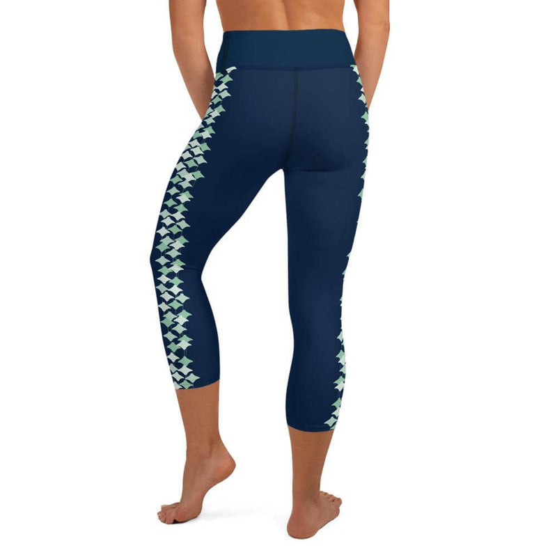 Custom Cobrand Stingray Yoga Capri Leggings