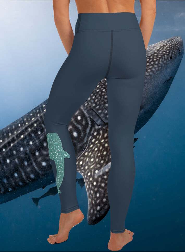 Whale Shark Secret Yoga Leggings