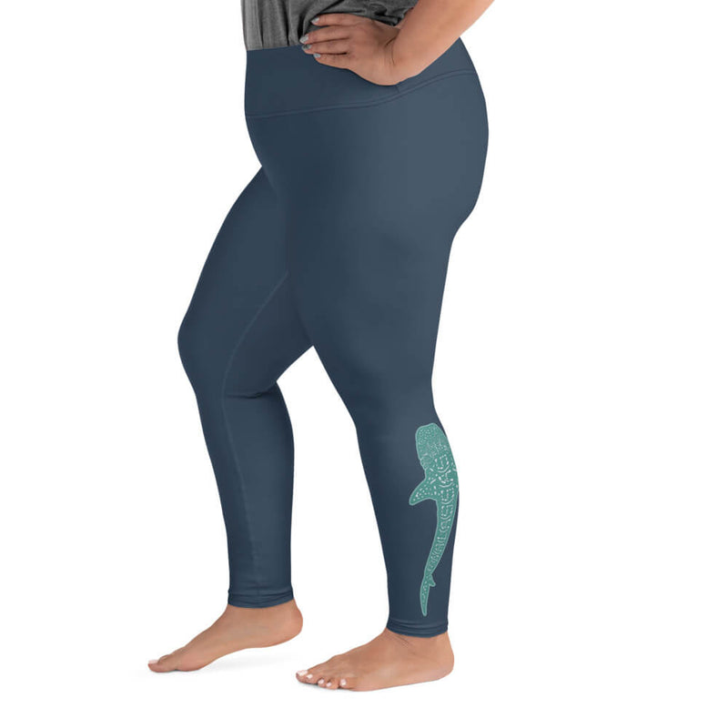 Whale Shark Secret Yoga Leggings