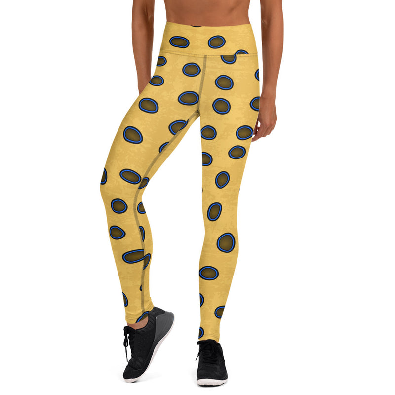 Custom Cobrand Blue Ring Octopus Leggings