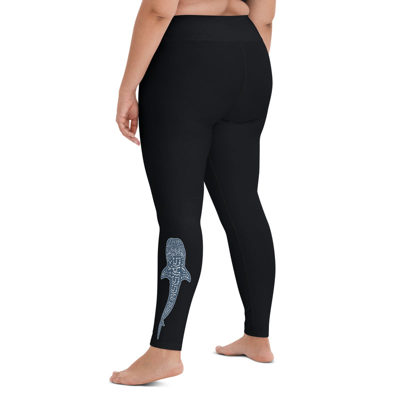 Whale Shark Secret Yoga Leggings