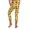 Back view of capri yoga leggings showing Blue-Ringed Octopus pattern.