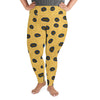 Inclusive sizing shows a person weaning 4XL size Blue-Ringed Octopus yoga leggings.