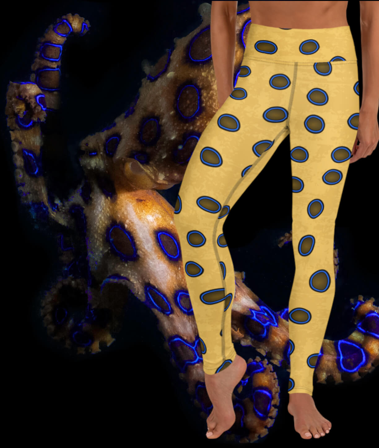 Blue-Ringed Octopus Yoga Leggings – Thalassas