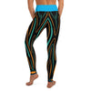 Back view of model in the Electric Swallowtail Sea Slug leggings.