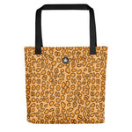 Yellow spotted tote bag, pattern inspired by the Flamingo Tongue Snail, with Thalassas logo at top of bag.