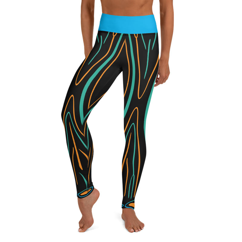 Electric Swallowtail Sea Slug Yoga Leggings