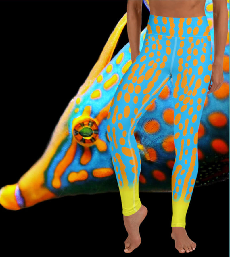 Harlequin Filefish Yoga Leggings