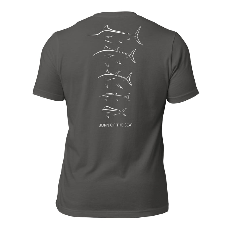 Saltwater Migratory Fish Silhouette T-Shirt