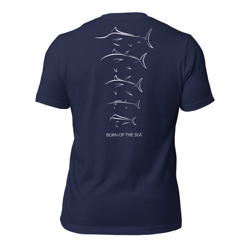 Saltwater Migratory Fish Silhouette T-Shirt – Thalassas