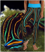 Electric Swallowtail Sea Slug Yoga Leggings