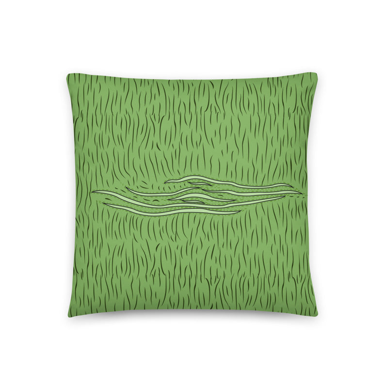Taylor’s Sea Hare throw pillow in size 22x22.