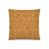 Flamingo Tongue snail throw pillow in size 22x22.