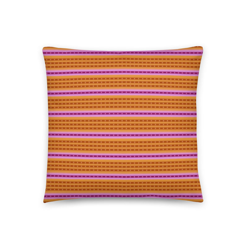 Purple-Ringed Top Snail Throw Pillow size, 22x22.