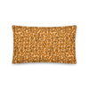 Flamingo Tongue snail throw pillow in size 20x12.