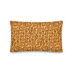 Flamingo Tongue snail throw pillow in size 20x12.
