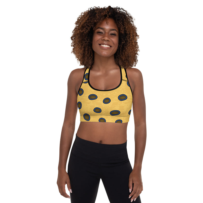 Blue-Ringed Octopus Padded Sports Bra