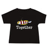 Red-Banded Goby Baby Jersey Short Sleeve Tee in color black with red-banded goby, the word together under the goby design.