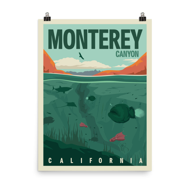 Monterey Canyon Poster in size 18x24.