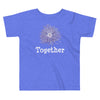 Heather columbia blue version of the toddler anemone short sleeve t-shirt.