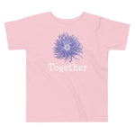 Pink color version of the toddler anemone short sleeve t-shirt.