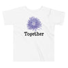 White color version of the toddler anemone short sleeve t-shirt.