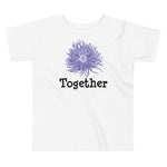 White color version of the toddler anemone short sleeve t-shirt.