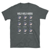 Dark heather version of the short sleeve mola mola moods design t-shirt, adult size 2XL.