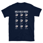 Navy version of the short sleeve mola mola moods design t-shirt, adult size M.